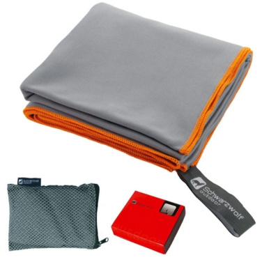 Logo trade promotional items picture of: Towel MALAREN Schwarzwolf