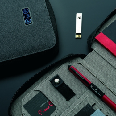 Logo trade advertising products image of: Folder A5 & power bank 4000 mAh SORBONNE Pierre Cardin