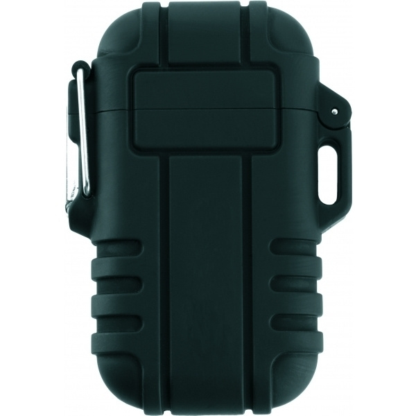 Logo trade business gifts image of: Ecological lighter SANFORD Schwarzwolf