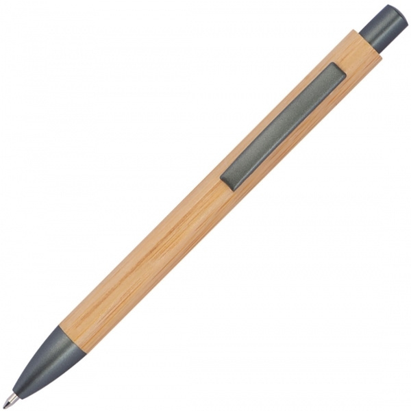 Logo trade corporate gift photo of: Bamboo ballpen BERINGEN