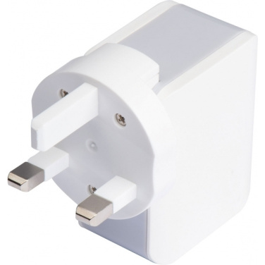 Logo trade corporate gifts image of: Travel adapter ANTWERP