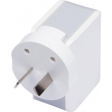 Logo trade business gifts image of: Travel adapter ANTWERP