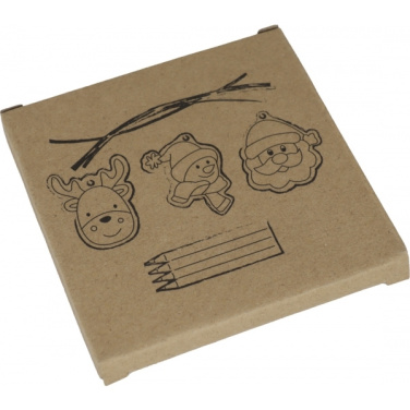 Logotrade promotional giveaway image of: Christmas tree tag painting set DRESDEN