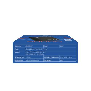 Logo trade promotional item photo of: Power bank Silicon Power GS15 20000 mAh