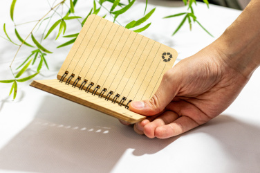 Logo trade promotional merchandise image of: A6 notebook PHOENIX