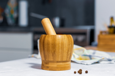 Logo trade promotional products image of: Wooden mortar SALVADOR