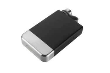 Logo trade promotional giveaway photo of: Hip flask HALTI Schwarzwolf