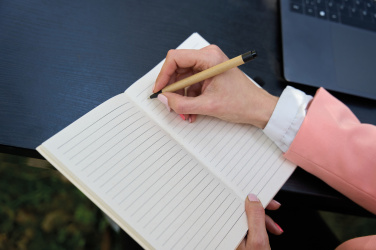 Logo trade promotional merchandise image of: A5 notebook IZMIR