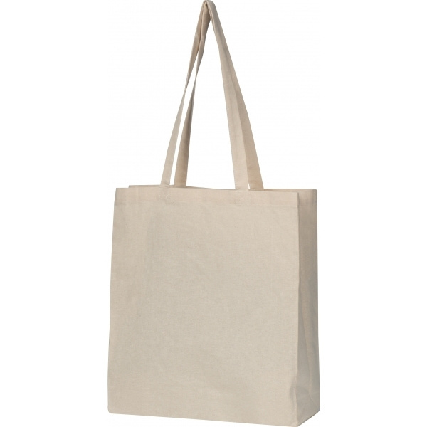 Logotrade promotional product image of: Organic cotton bag with bottom fold INNSBRUCK