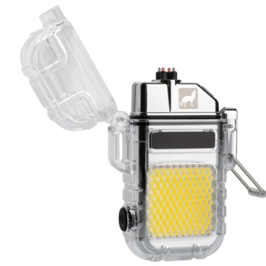 Logo trade promotional items image of: Electrical lighter CALBUCO Schwarzwolf