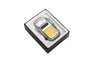 Logo trade promotional merchandise photo of: Electrical lighter CALBUCO Schwarzwolf