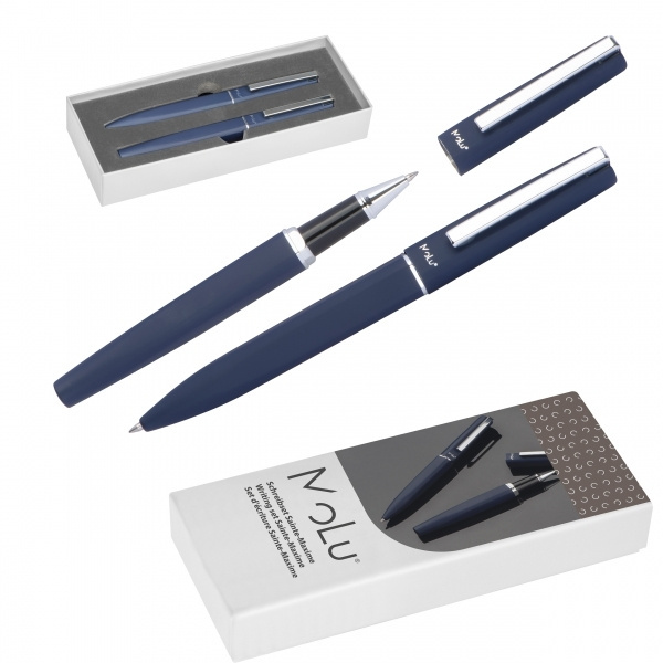 Logo trade promotional product photo of: Writing set soft touch SAINTE MAXIME MoLu