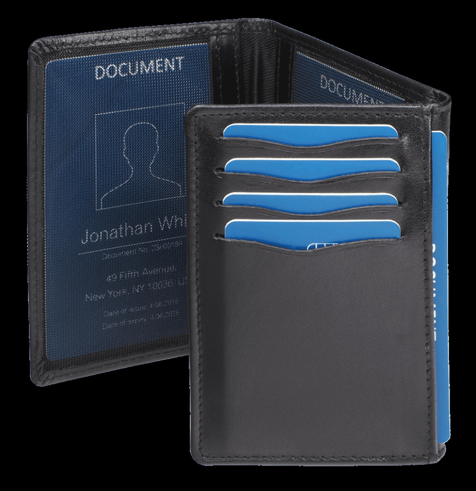 Logo trade business gifts image of: RFID document wallet 20501300