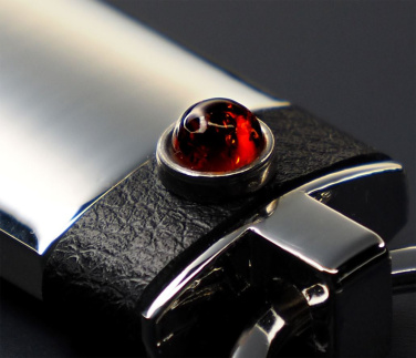 Logo trade promotional giveaways image of: Amber Keyring  1291095