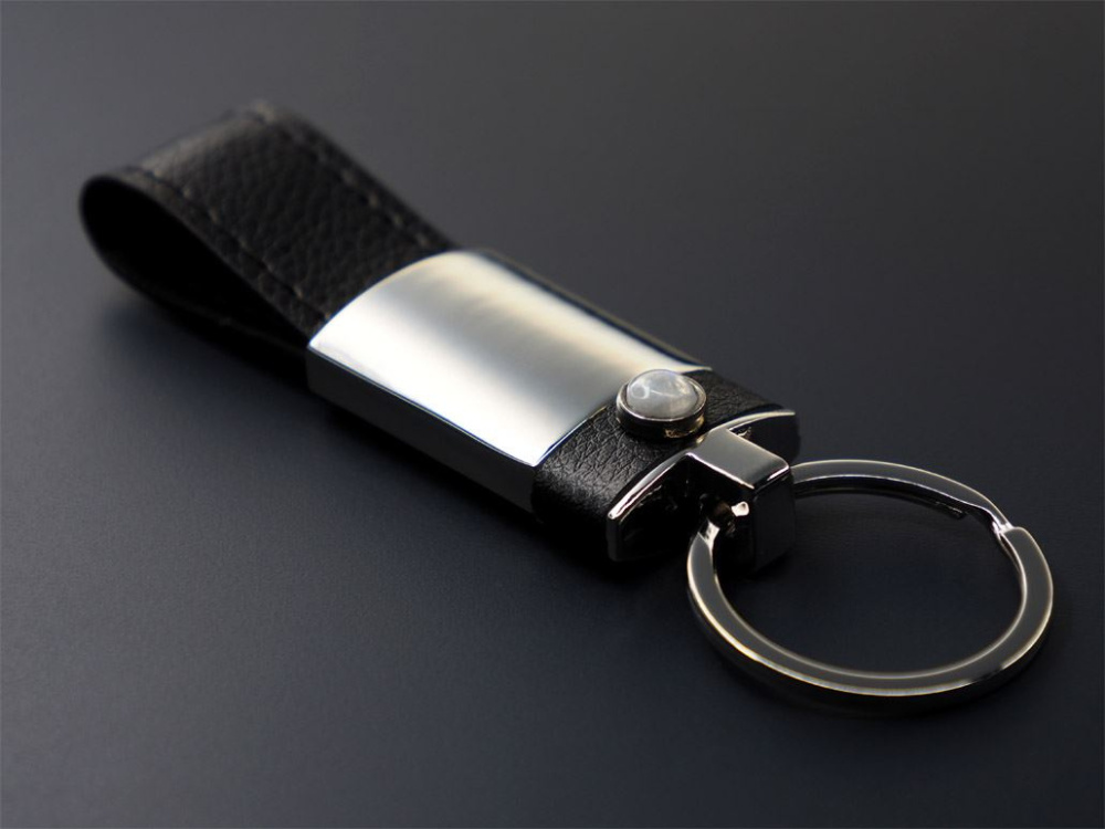 Logotrade promotional giveaway picture of: Moonstone Keyring 1295095