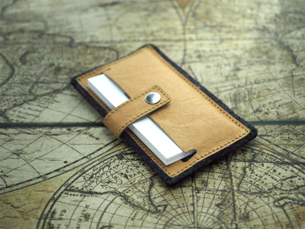 Logo trade promotional giveaways image of: Business card holder 1324140