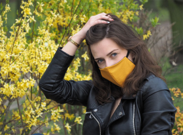 Logo trade promotional giveaway photo of: VENUS PRO cotton face mask with a pocket an HEPA filter 1378165