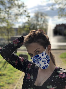 Logotrade promotional product picture of: VENUS PRO cotton face mask with a pocket an HEPA filter 1378165