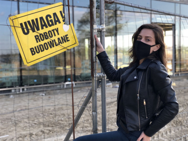 Logotrade promotional merchandise picture of: VENUS PRO cotton face mask with a pocket an HEPA filter 1378165