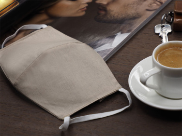 Logo trade promotional merchandise picture of: VENUS PRO cotton face mask with a pocket an HEPA filter 1378165