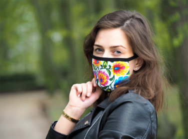 Logotrade promotional product picture of: MARS PRO cotton mask (size M) with pocket and HEPA filter 1380165