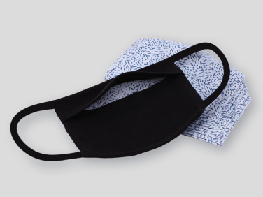 Logo trade promotional merchandise photo of: MARS PRO cotton mask (size M) with pocket and HEPA filter 1380165