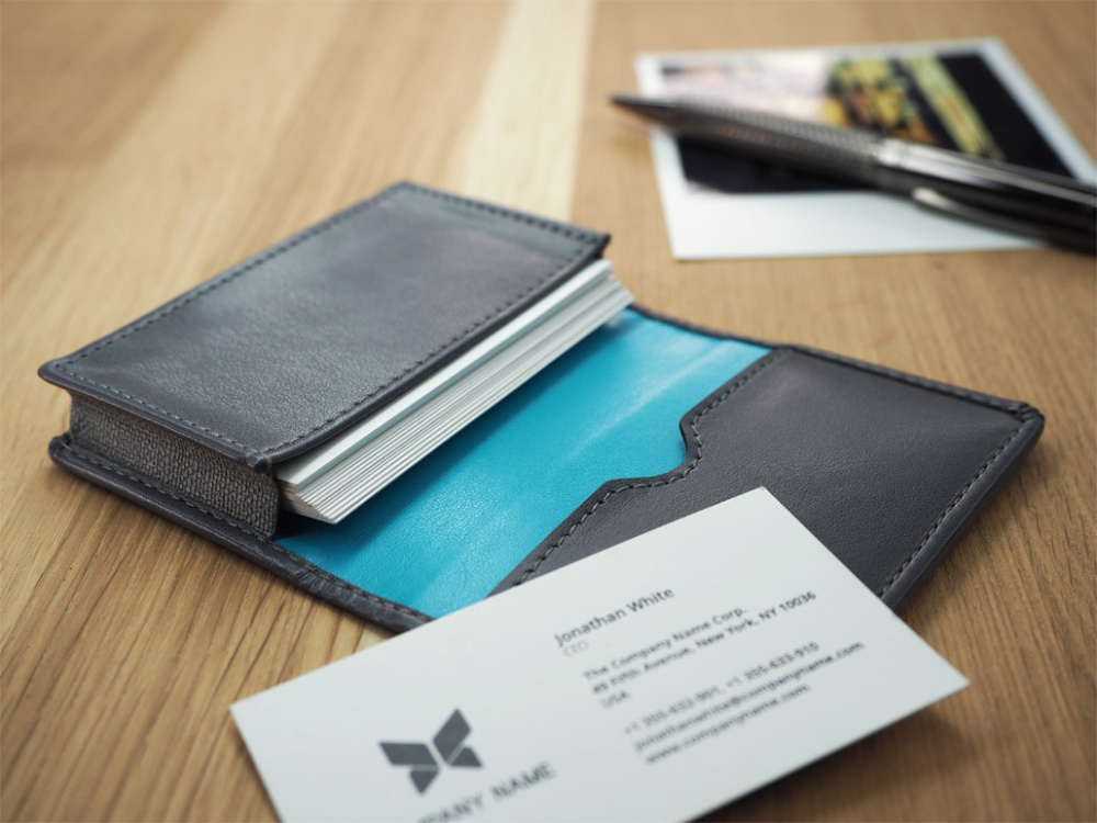 Logo trade advertising product photo of: Business card holder 227119