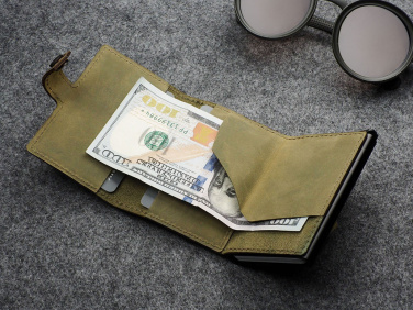 Logo trade promotional merchandise picture of: RFID wallet - Hunter Leather 2109284