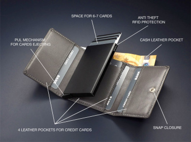 Logo trade promotional merchandise picture of: RFID wallet 1282131
