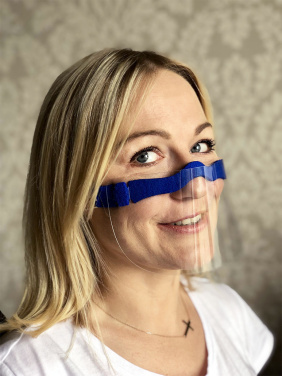 Logo trade corporate gift photo of: HESTIA clear face shield-mask for mouth and nose 1452162