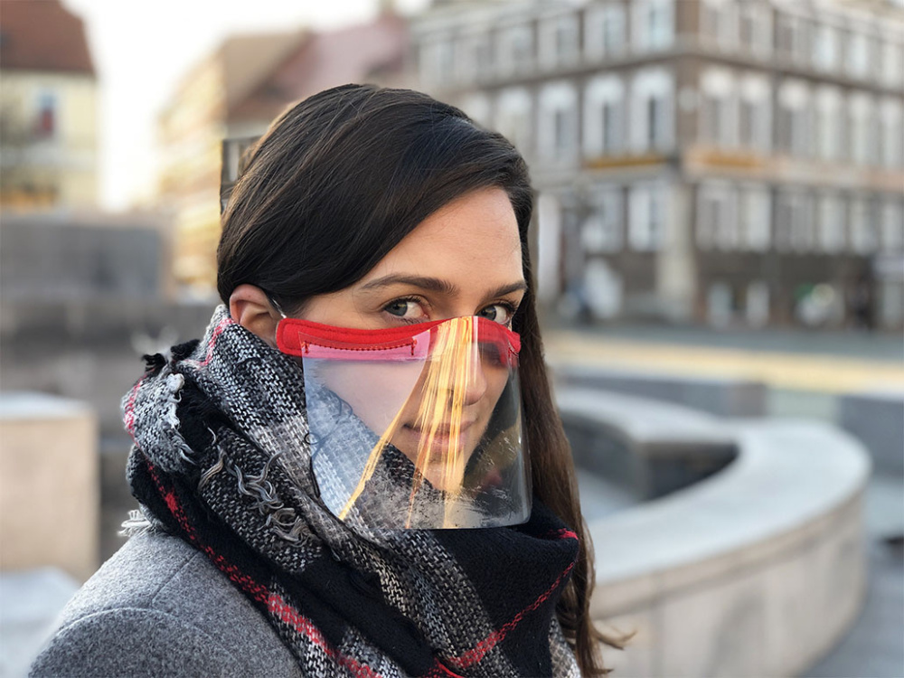 Logotrade corporate gift picture of: KALIPSO clear face shield-mask for mouth and nose 1447162