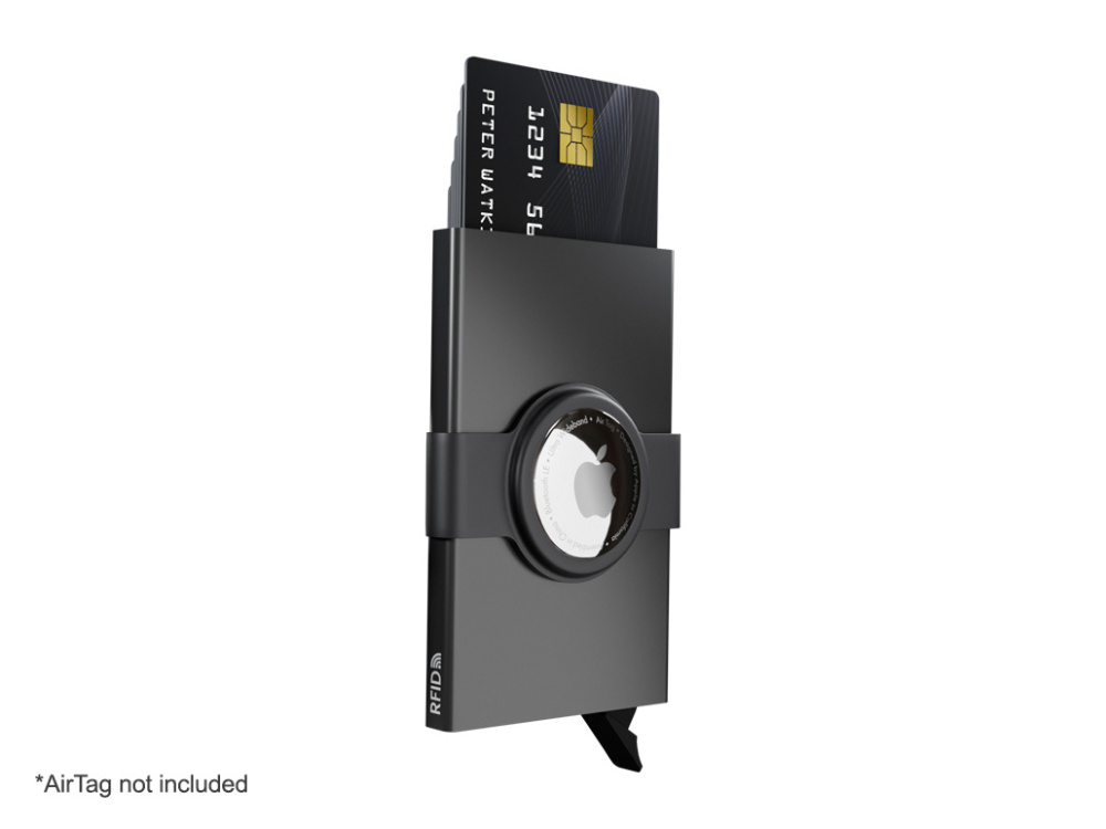 Logo trade promotional giveaways picture of: RFID credit card case with holder for AirTag 2163108