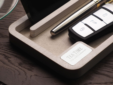 Logotrade promotional gift image of: Wooden desk organiser 1818121