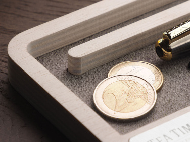 Logo trade promotional gift photo of: Wooden desk organiser 1818121