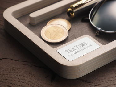 Logo trade promotional giveaway photo of: Wooden desk organiser 1818121