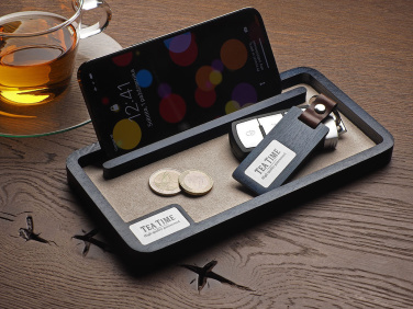 Logo trade corporate gifts image of: Wooden desk organiser 1818121