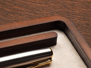 Logo trade promotional products image of: Wooden desk organiser 1818121