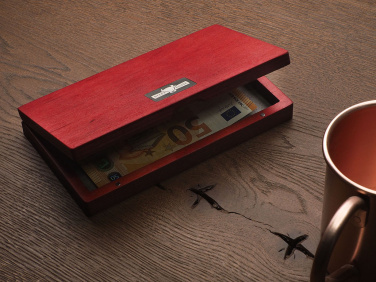 Logo trade promotional giveaways picture of: Wooden bill box 1816121