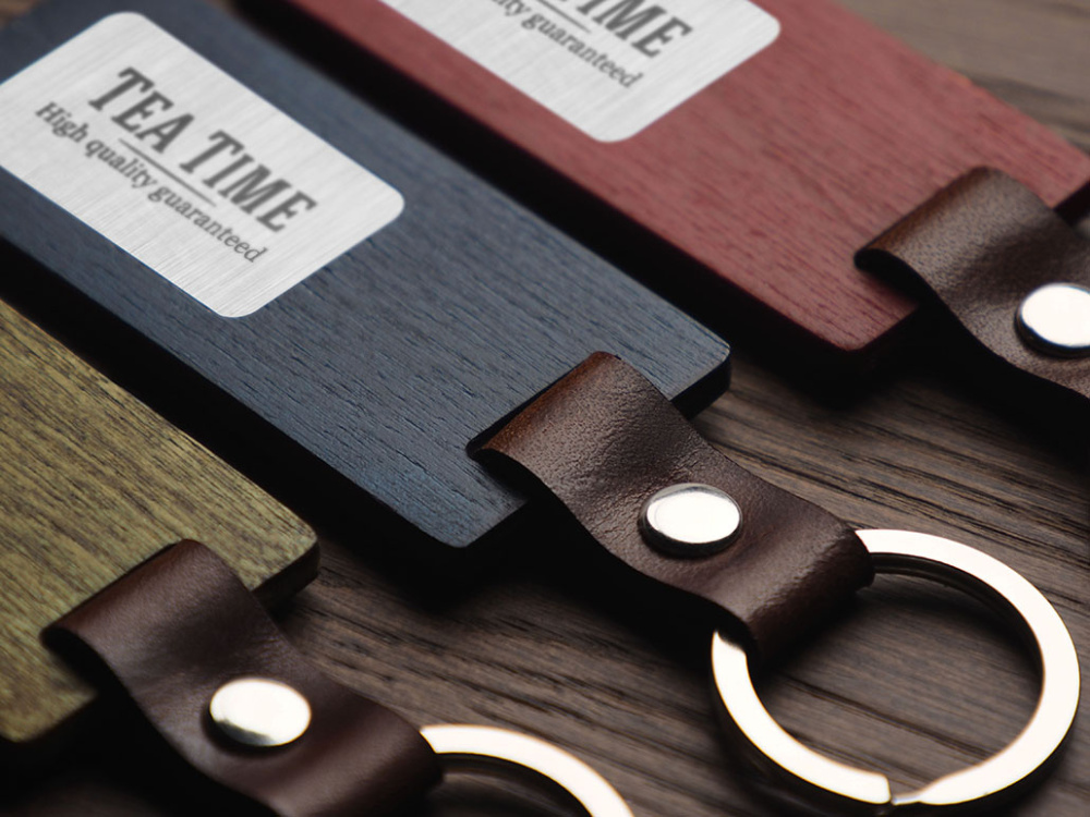 Logotrade promotional product image of: Wooden keyring 1853121