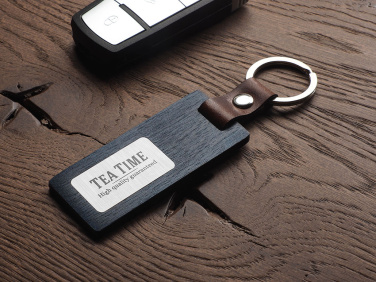 Logo trade promotional giveaway photo of: Wooden keyring 1853121