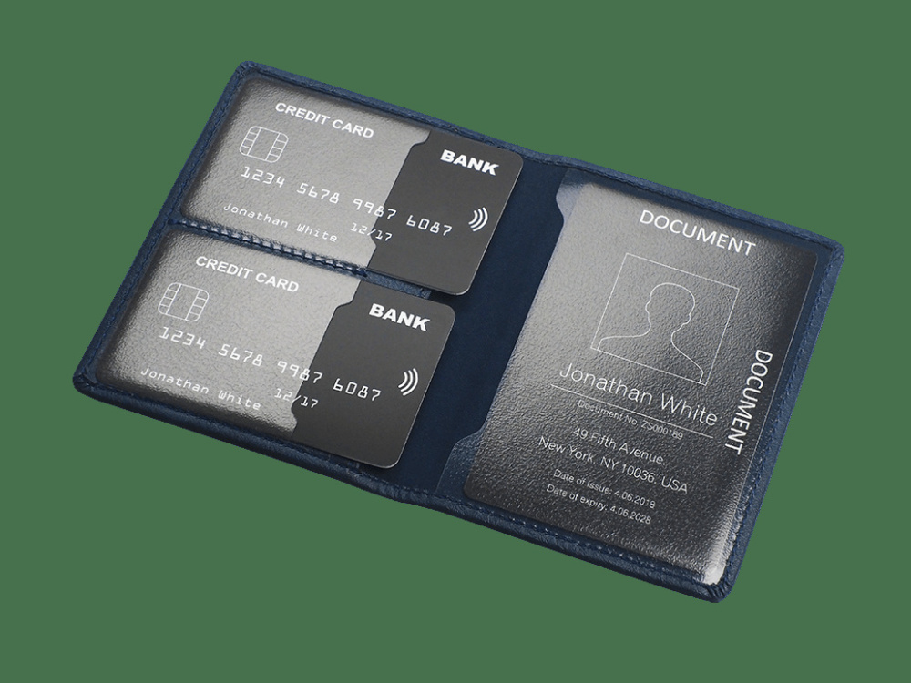 Logo trade promotional items picture of: RFID document wallet 611327