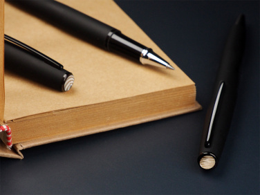 Logotrade advertising product picture of: Striped Flint Pen set 1284036