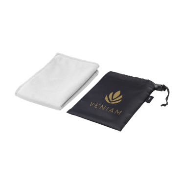 Logo trade business gift photo of: CoolDown RPET sports cooling towel