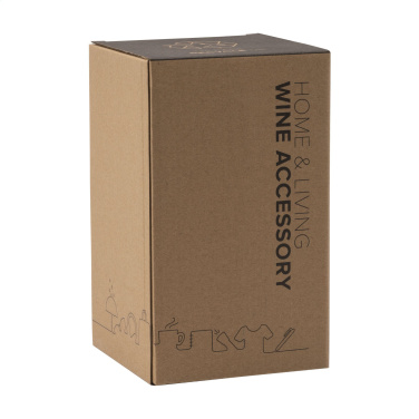 Logo trade promotional items image of: CoolSteel Black wine cooler