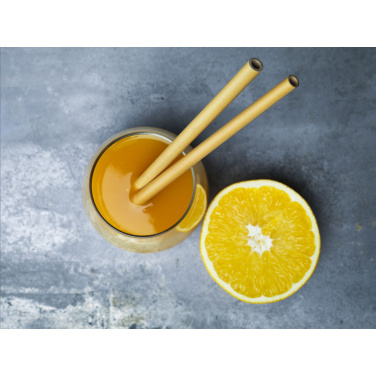 Logotrade promotional item image of: ECO Bamboe Straw Set bamboo straws
