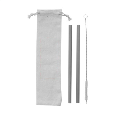 Logo trade promotional giveaway photo of: ECO Bamboe Straw Set bamboo straws