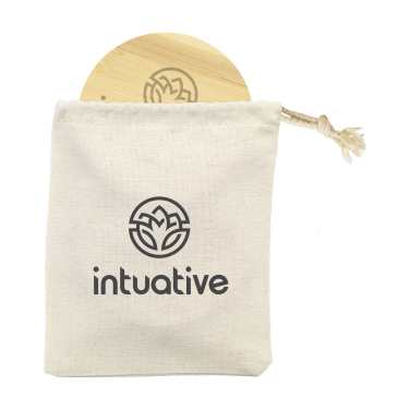 Logo trade promotional items picture of: Bamboo Coaster Set