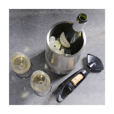 Logotrade promotional merchandise image of: CoolSteel RCS Recycled Steel wine cooler