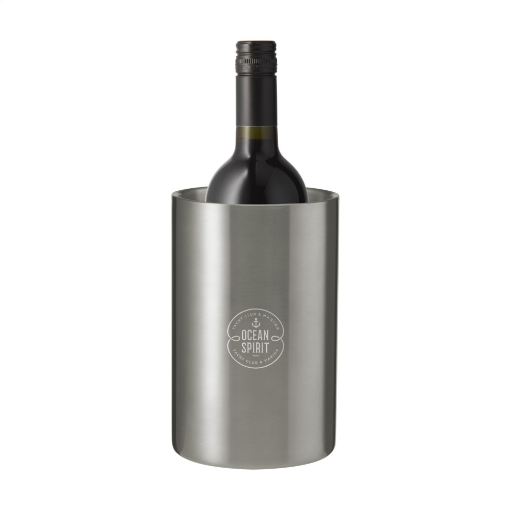 Logo trade promotional giveaways picture of: CoolSteel RCS Recycled Steel wine cooler