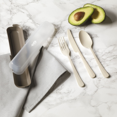 Logo trade corporate gifts image of: Outdoor 3-piece Cutlery Set